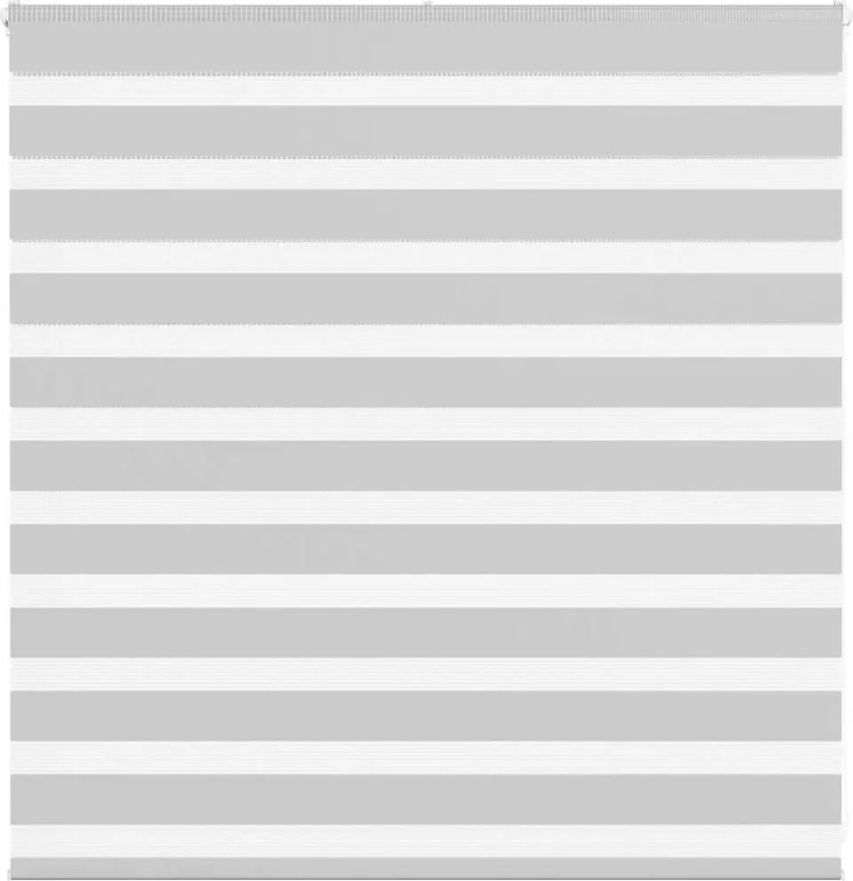 vidaXL Jaluzea tip zebra gri deschis lățime țesătură 140,9cm poliester