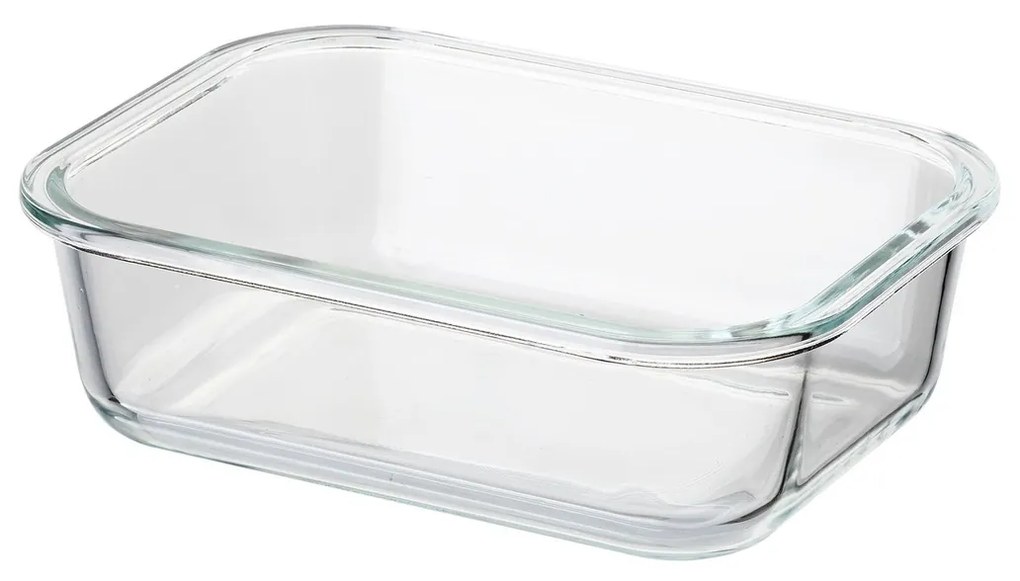 Recipient de sticlă cu capac din bambus Florina Clavato, 630 ml, S