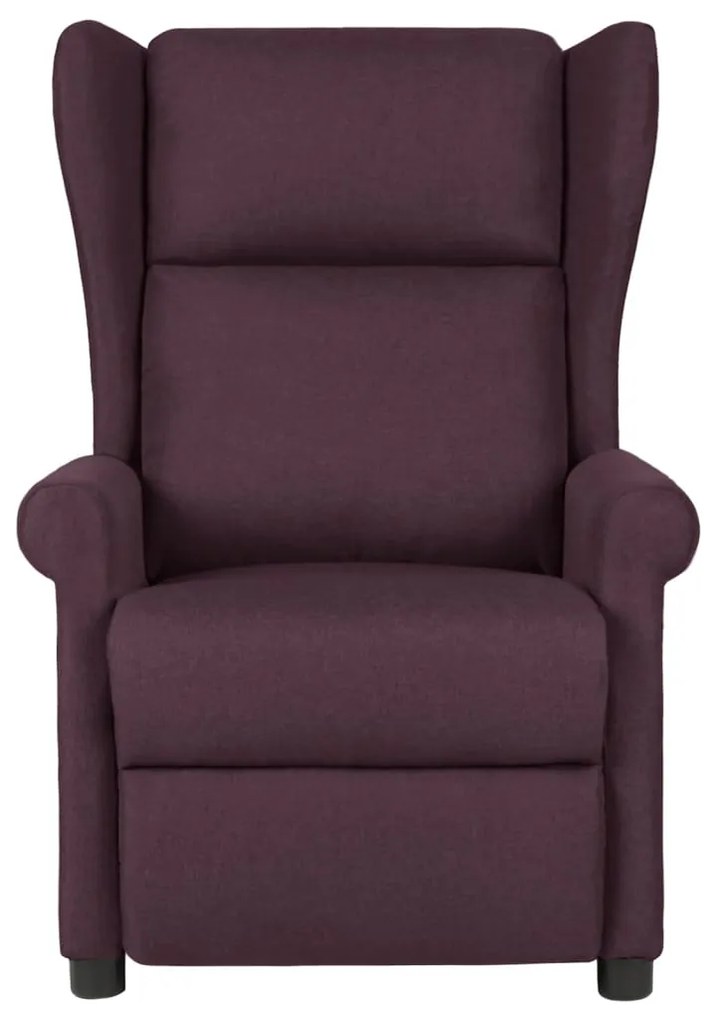 329646 vidaXL Fotoliu rabatabil, violet, material textil