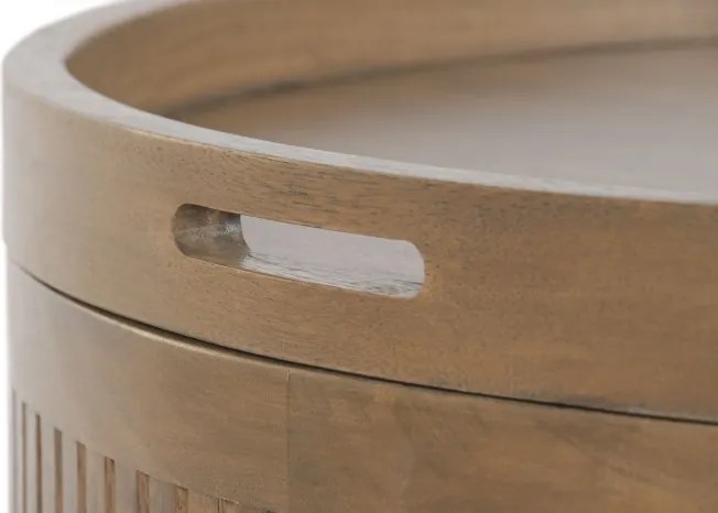 Masuta de cafea din lemn de mango, 76X76X46 cm, " Bondo "