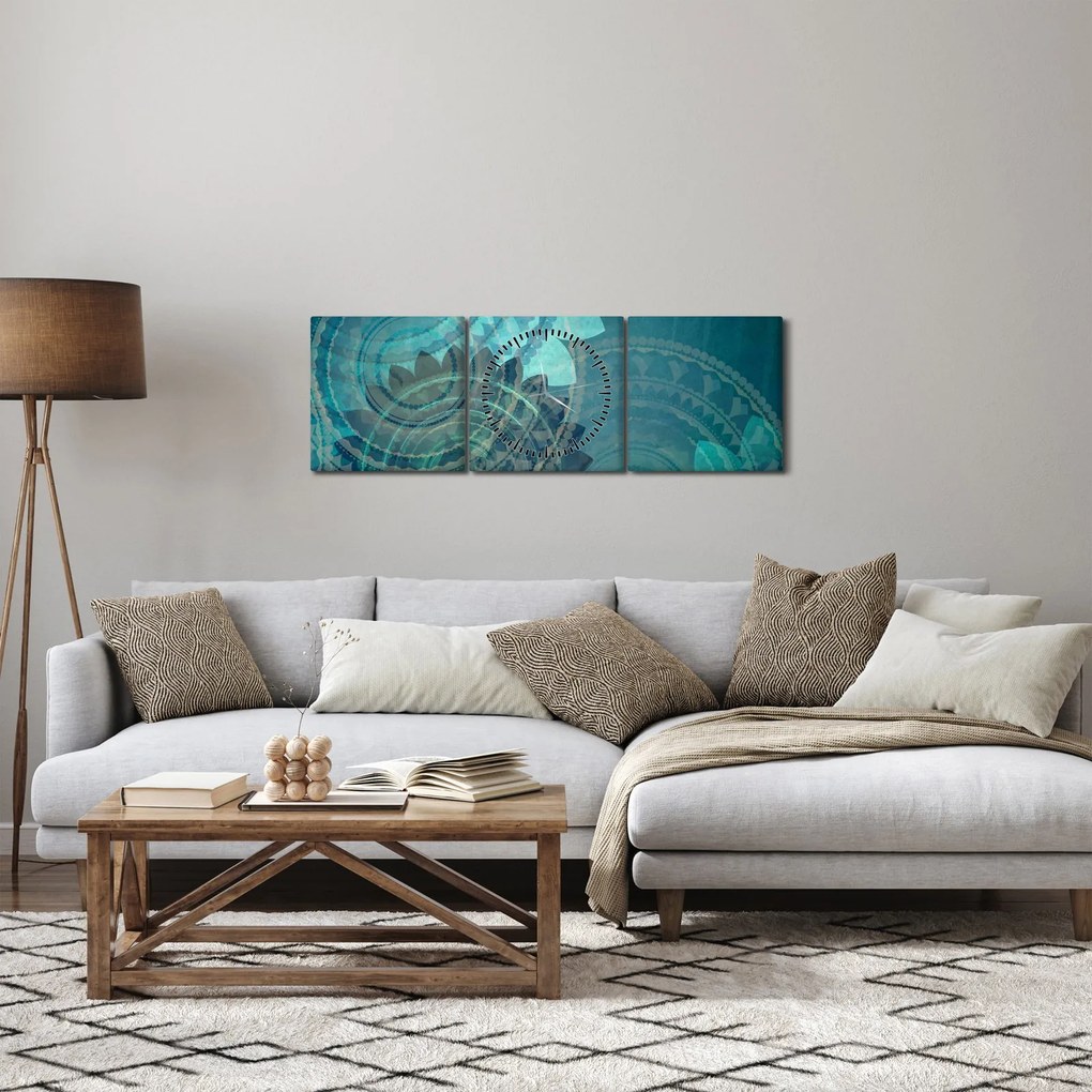 Tablou - Fantezie (cu ceas) (90x30 cm)