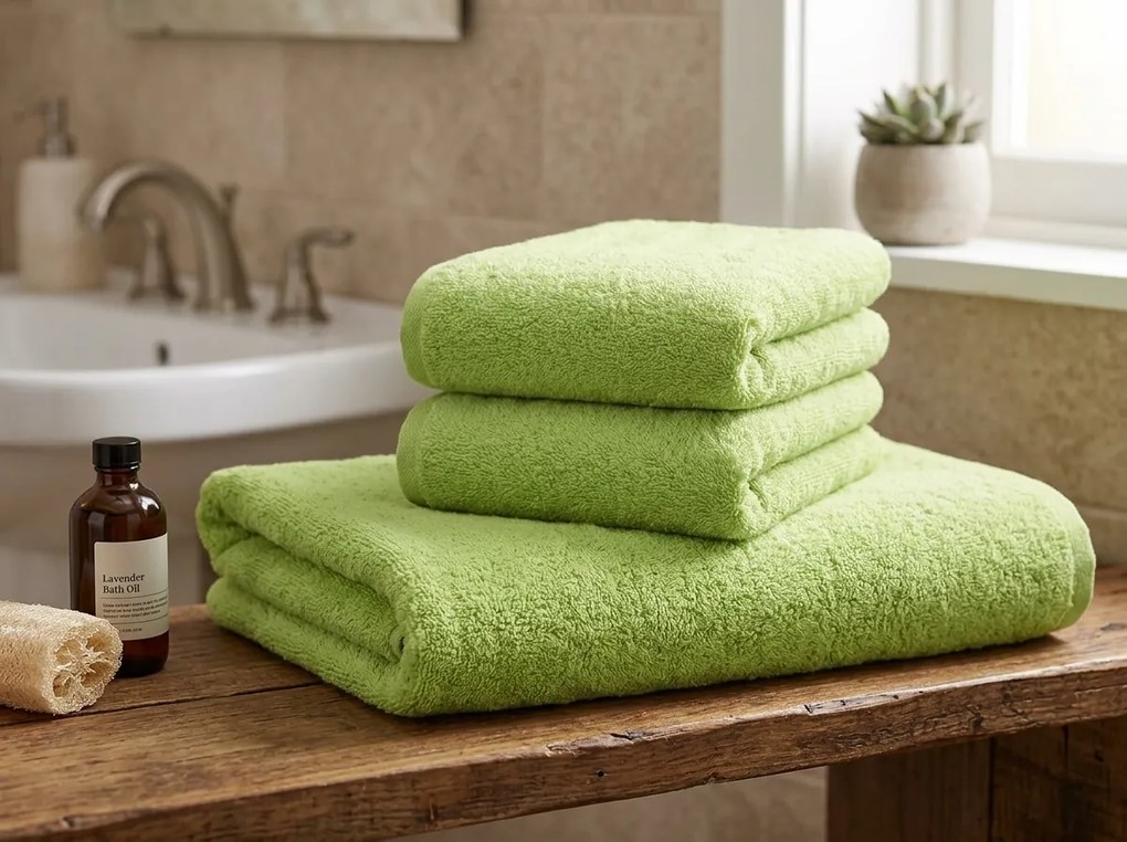 Prosop NORIELLE 50x90 cm verde, 100% bumbac
