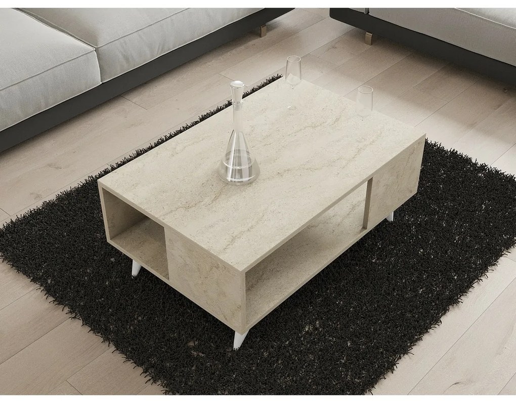Măsuță de conferință Yuka Travertine