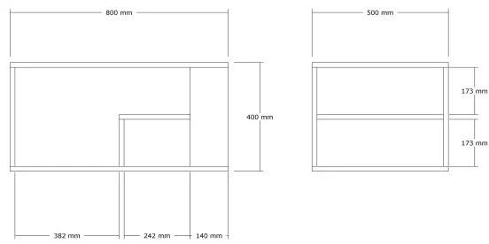 Masă de cafea JELIO, decor marmură, bej