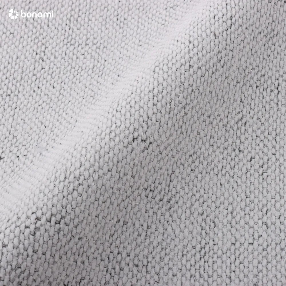 Pat matrimonial gri deschis tapițat cu spațiu de depozitare cu somieră 200x200 cm Lupine – Micadoni