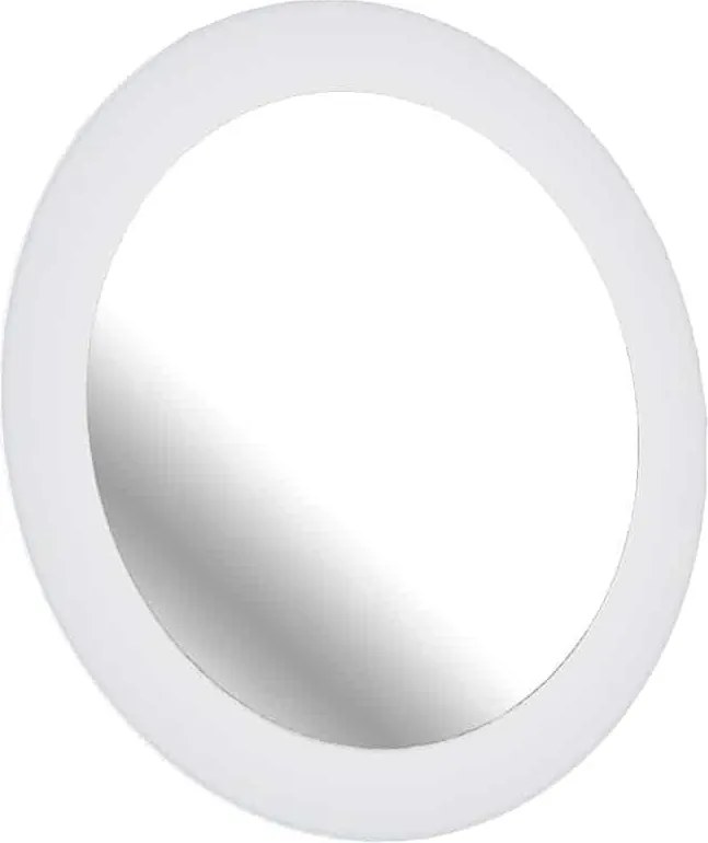 Oglindă lemn masiv retroiluminată LED rotundă Ø75cm