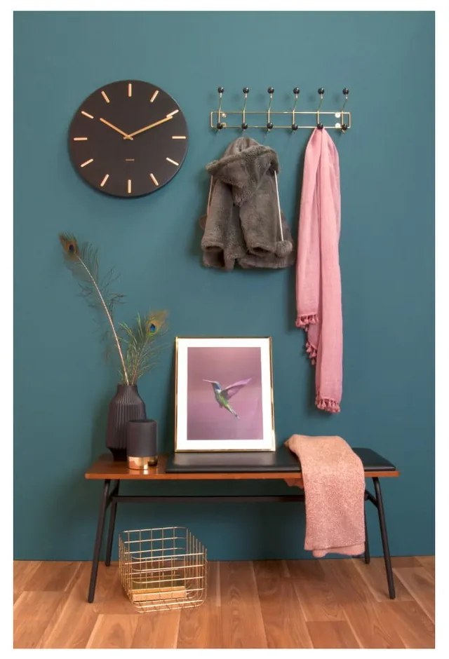 Ceas de perete Karlsson Charm, negru