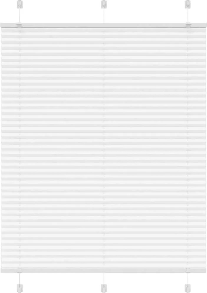 vidaXL Jaluzea plisată alb 105x150 cm Lățime țesătură 104,4 cm