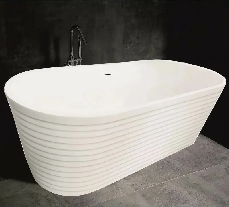 Cada freestanding Inter Ceramic acril alb mat 165x74 cm
