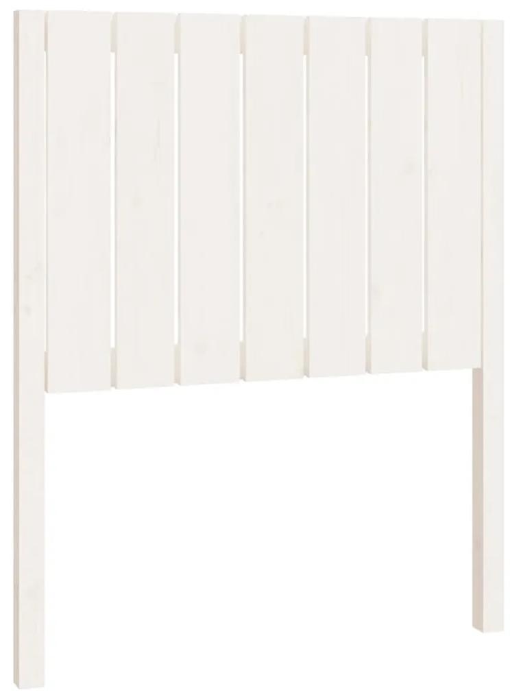 818846 vidaXL Tăblie de pat, alb, 80,5x4x100 cm, lemn masiv de pin