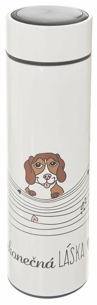 Termos din oțel inoxidabil Orion Endless love Dog, 0,4 l