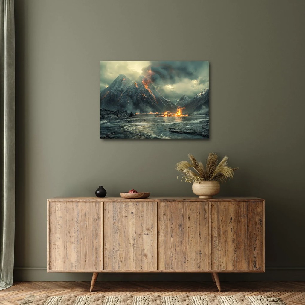 Tablou - Erupție vulcanică (70x50 cm)