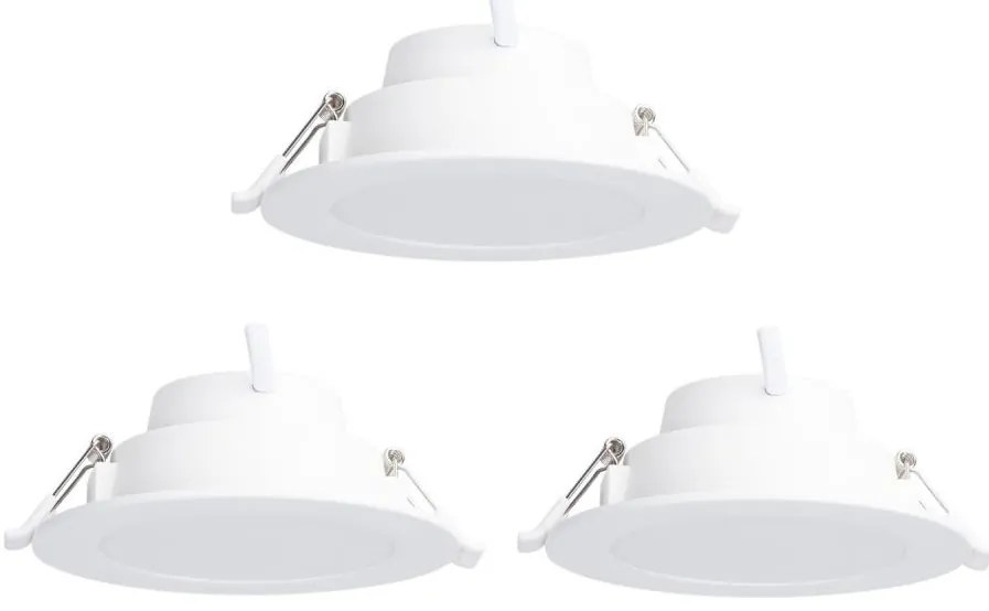 SET 3x corp de iluminat LED RGBW dimabil încastrat Aigostar MESH 9W/230V 2700K-6500K d. 14,5cm