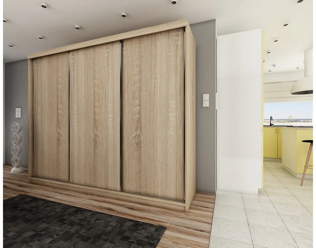 Expedo Dulap cu usi glisante TALIA 25, 150x200x62, alb
