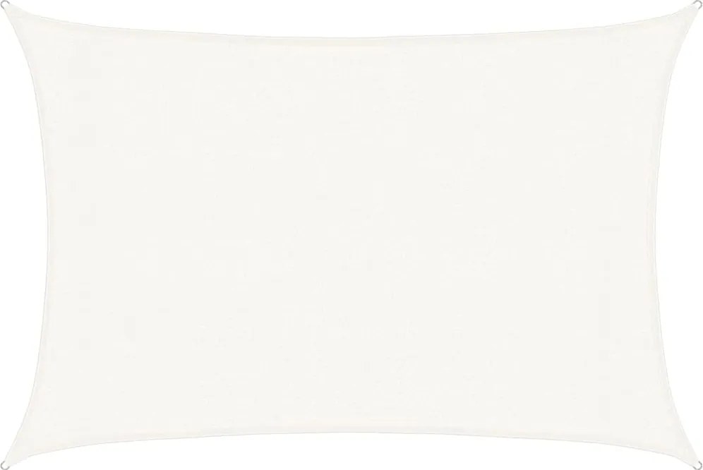 vidaXL Pânză parasolar, alb, 3 x 5 m, HDPE, 160 g/m²