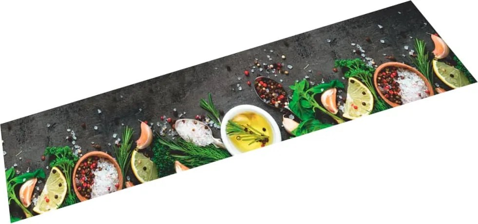 vidaXL Covor de bucătărie lavabil Spices, 60x300 cm, catifea