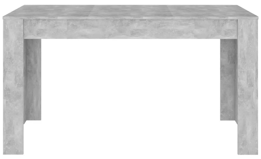Masa de bucatarie, gri, 140x74,5x76 cm, PAL 1, Gri beton