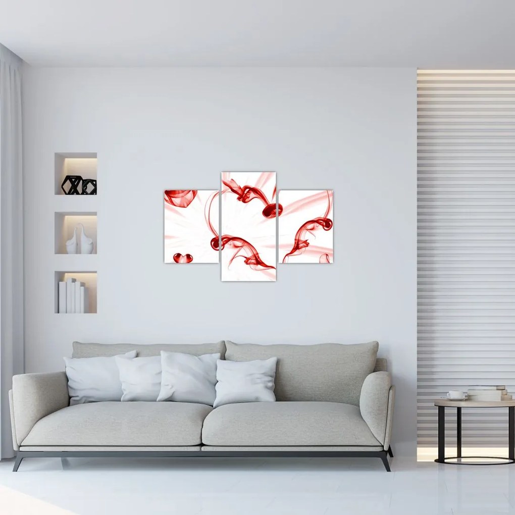 Tablou cu inima din fum (90x60 cm)