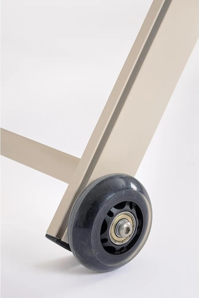 Șezlong de grădină în culoare naturală din metal Taylor – Bizzotto