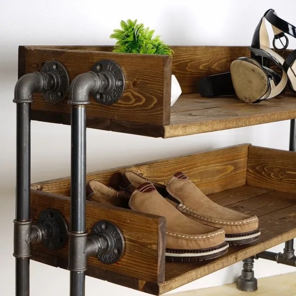 Pantofar BORU 50x90 cm negru/molid