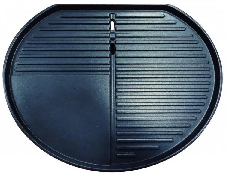 Gratar electric First Austria FA-5350-1, 2400W, Termostat, Termometru, Placa antiaderenta, Alimentare impermeabila, Roti, Negru