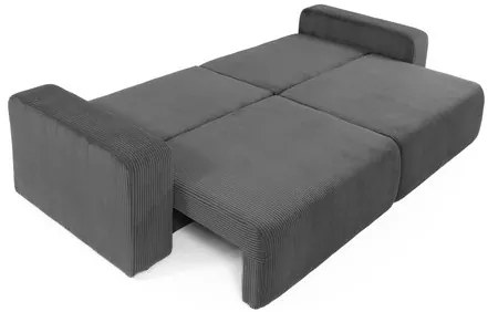 Canapea extensibilă Euston Sztruks (Gri închis) (cu sp. depozitare). 1105537
