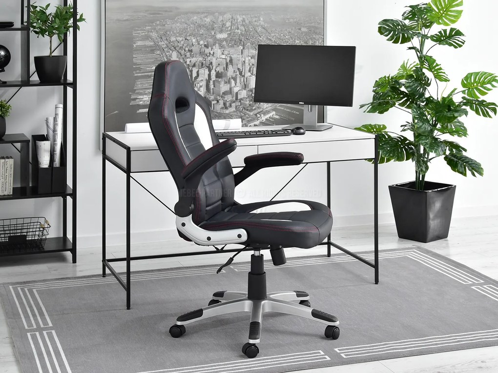 Scaun gaming Race (alb + gri). Promo -23%. 1110530