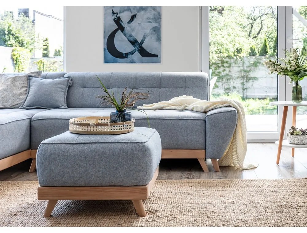 Taburet Miuform Dazzling Daisy, albastru deschis