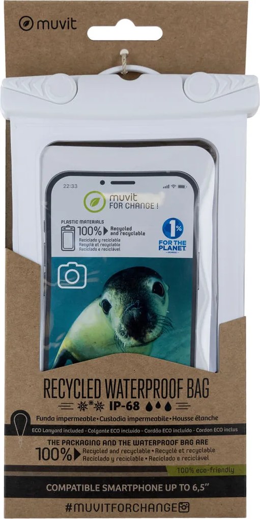 Husă Acvatică Muvit for Change Alb Universal 6,5" (6,5")