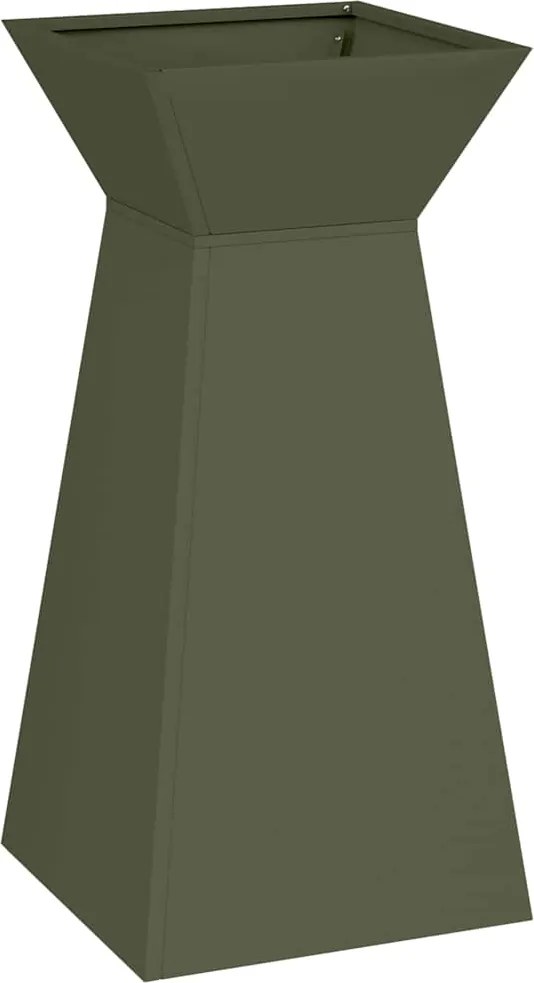 vidaXL Vază pe pilon Oliv 35 x 35 x 73 cm