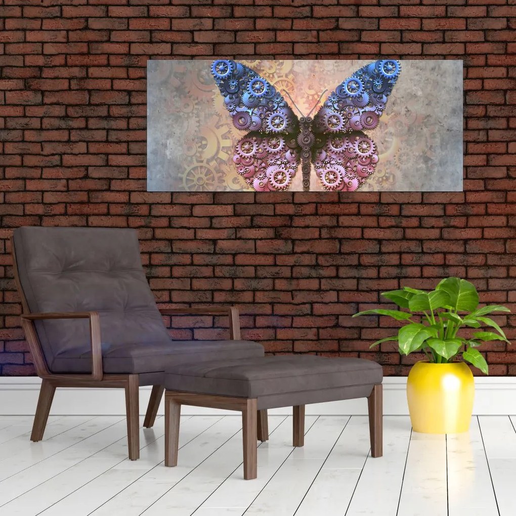 Tablou - Fluture steampunk (120x50 cm)