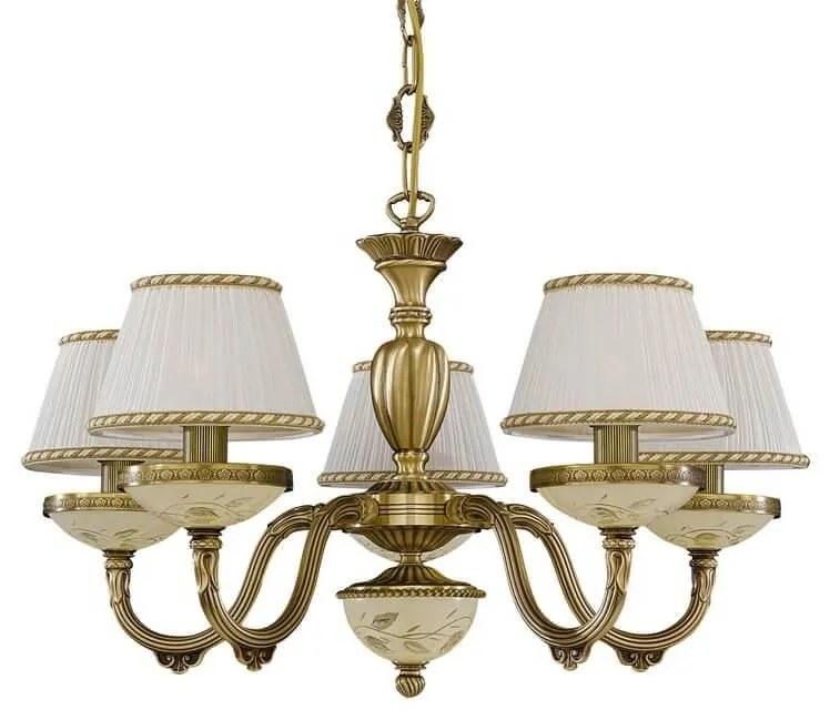 Candelabru din alama 5 brate design italian 6422