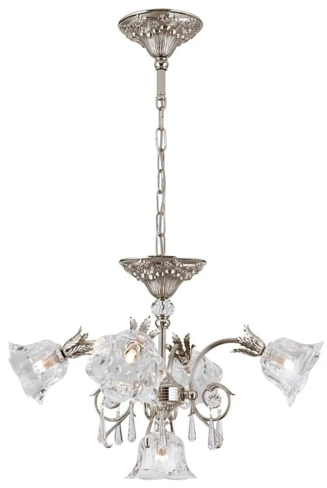 Candelabru cristal design lux LA BOHEME D-60cm 5L antique silver