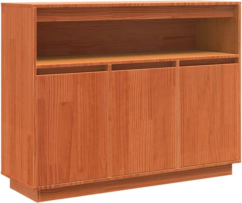 vidaXL Bufet Maroniu cerat 104,5 x 34 x 80 cm Lemn de pin masiv