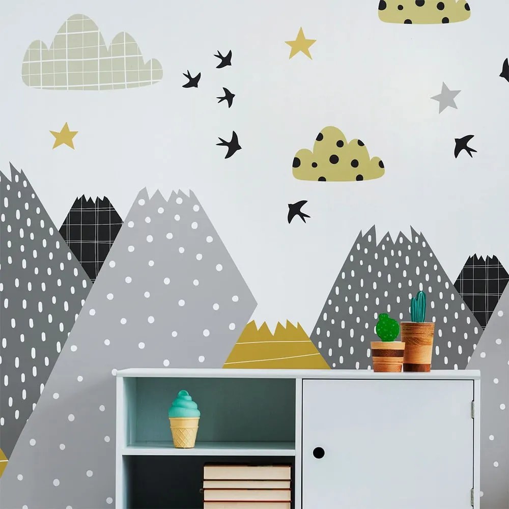 Autocolant Ambiance Giant Kid Sticker Scandinavian Mountains Henrika