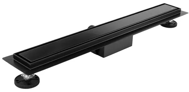 Set rigola pentru dus plus capac negru mat Rea Neo Pure 70 cm