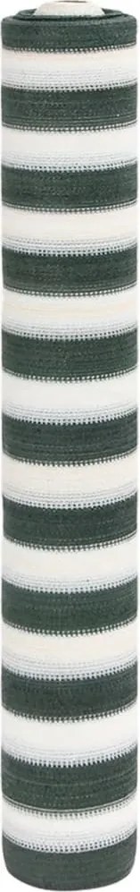 vidaXL Plasă protecție intimitate, verde/alb, 1,5x10 m, HDPE, 75 g/m²