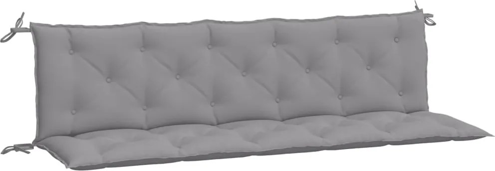 vidaXL Perne bancă de grădină 2 buc., gri, 180x50x7cm, țesătură oxford