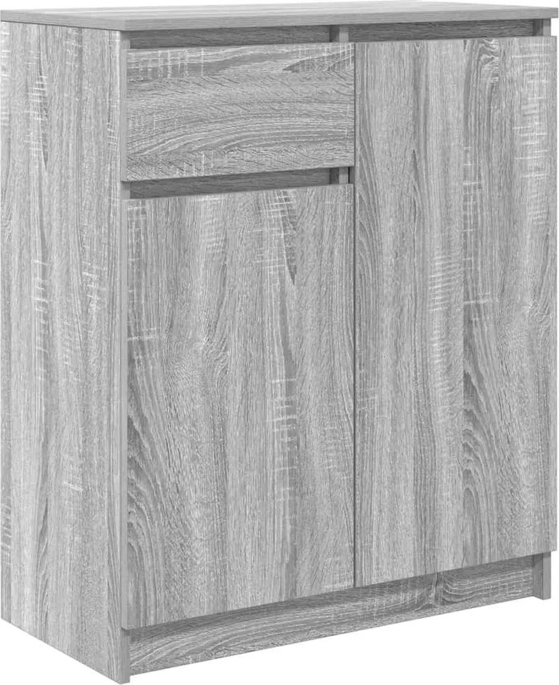 vidaXL Bufetă cu sertar Gri Sonoma 71x35x84 cm Lemn prelucrat