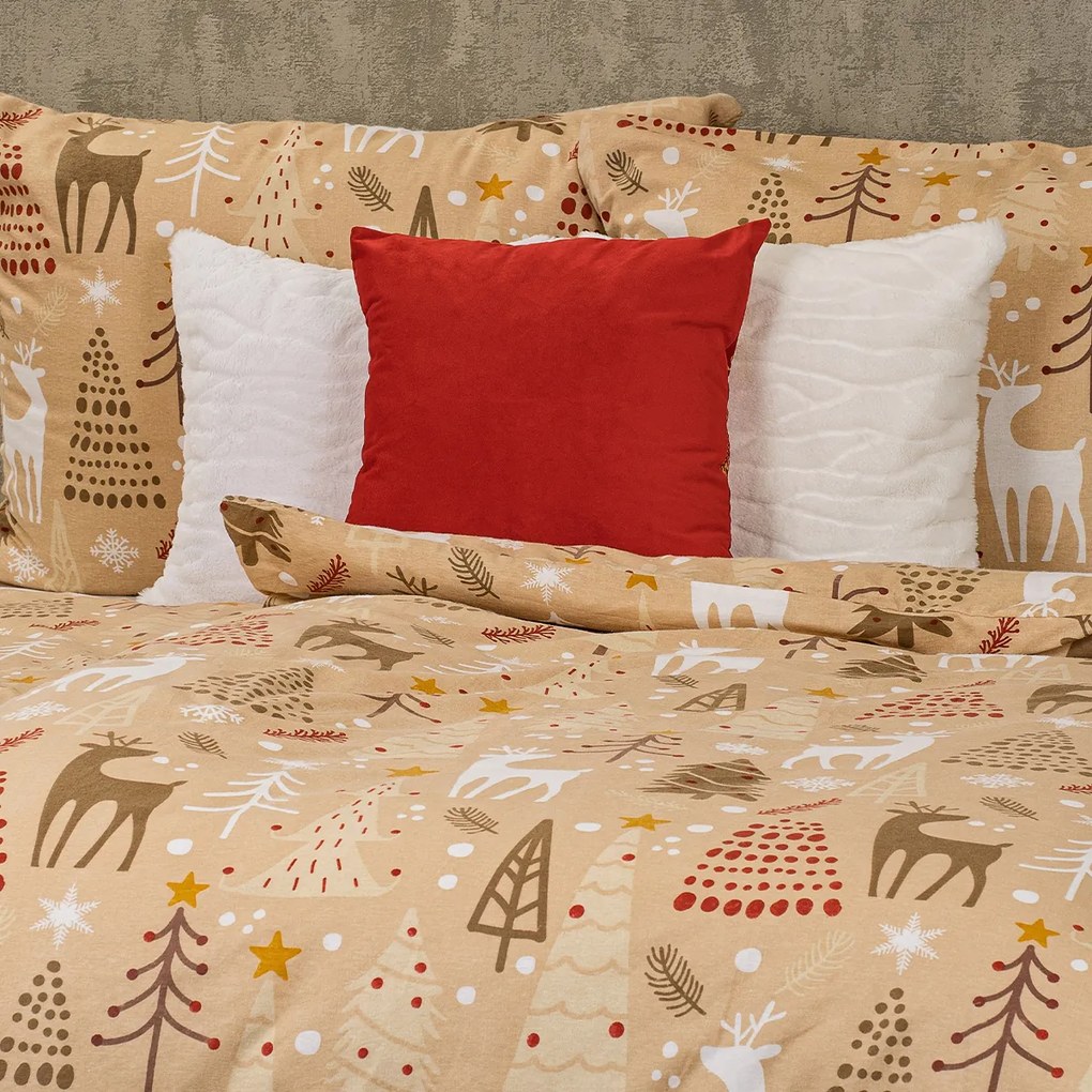Lenjerie de pat din flanel 4Home Festive, 220 x200 cm, 2 buc. 70 x 90 cm, 220 x 200 cm, 2 buc. 70 x 90 cm