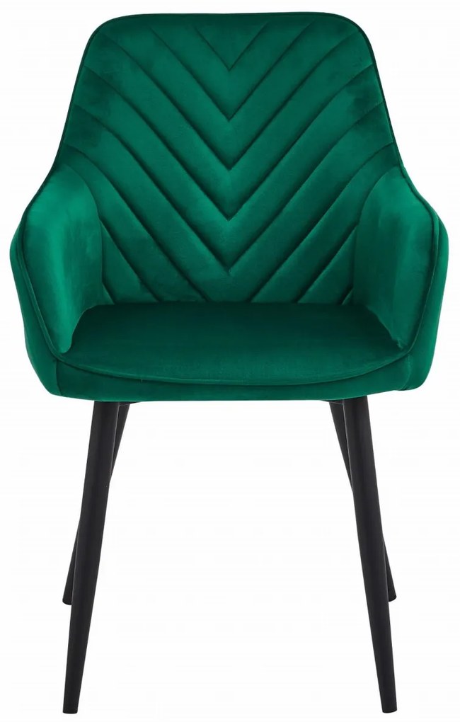 Scaun de masa NANA VELVET, verde inchis
