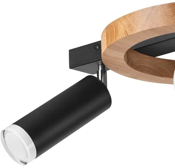 Spot OTIS 1xG9/5W/230V + 2xE27/15W/230V stejar