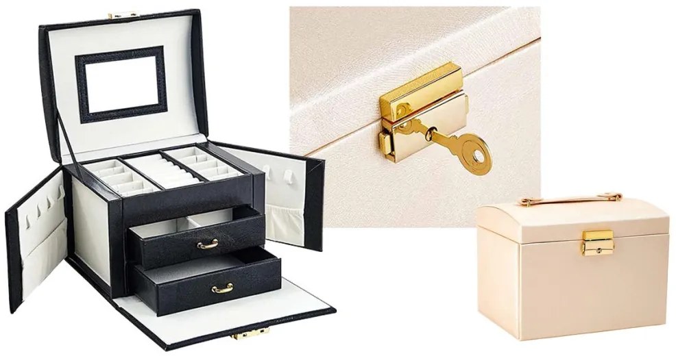 Geanta de bijuterii-culoarea sampaniei