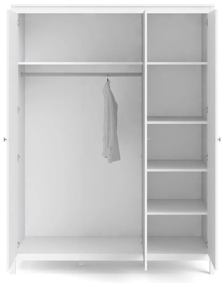 Șifonier alb 150x199 cm Madrid – Tvilum