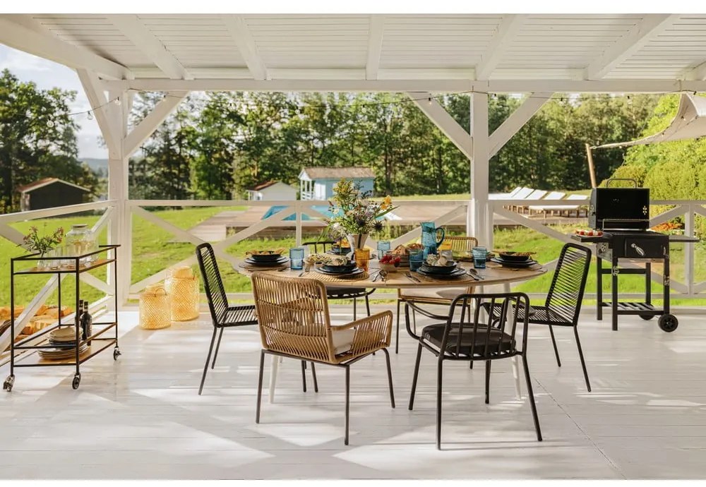 Scaun de grădină Bonami Essentials Kai, negru