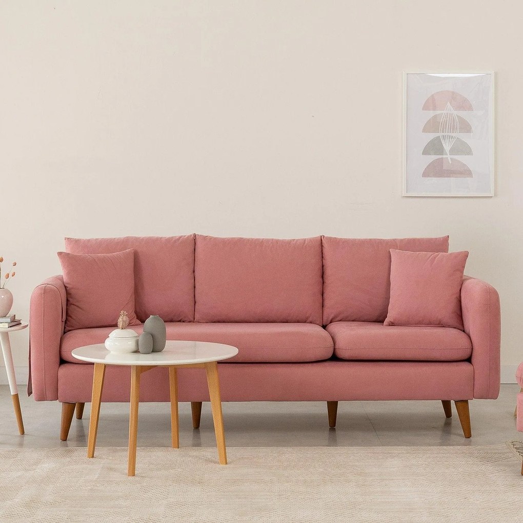 Canapea Fixa cu 3 locuri Eftal, 215 x 91 x 85 cm
