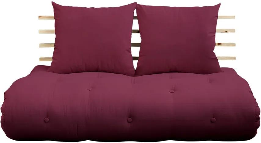 Canapea variabilă Karup Design Shin Sano Natur/Bordeaux