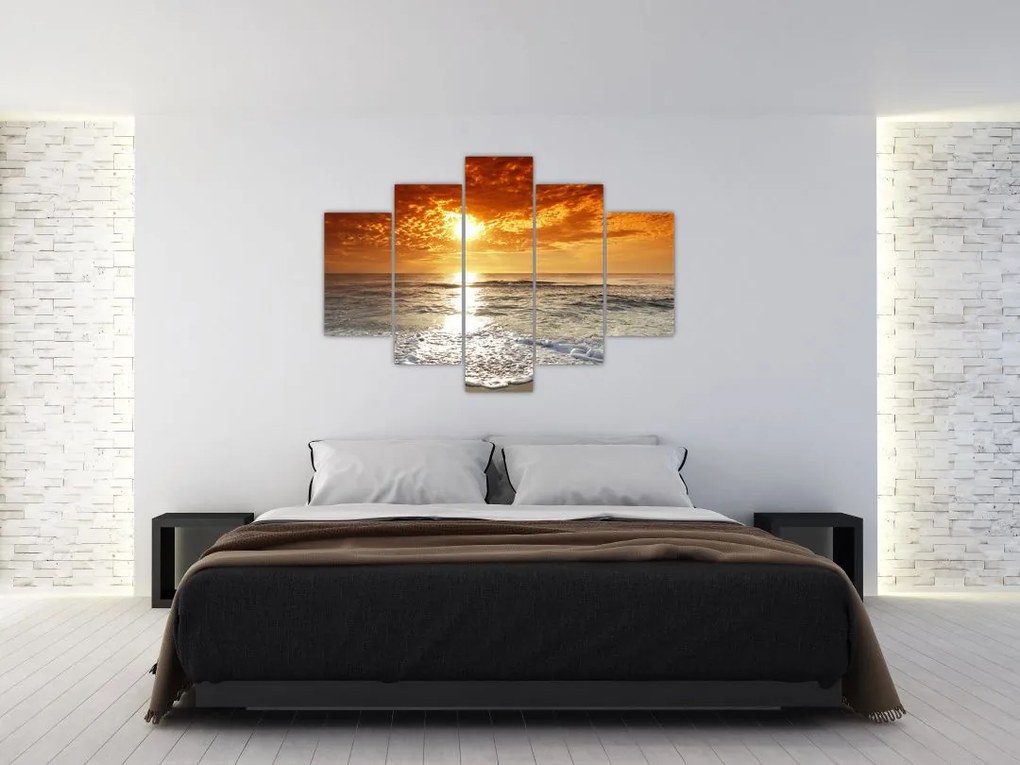 Tablou cu apus de soare din Corsica (150x105 cm)