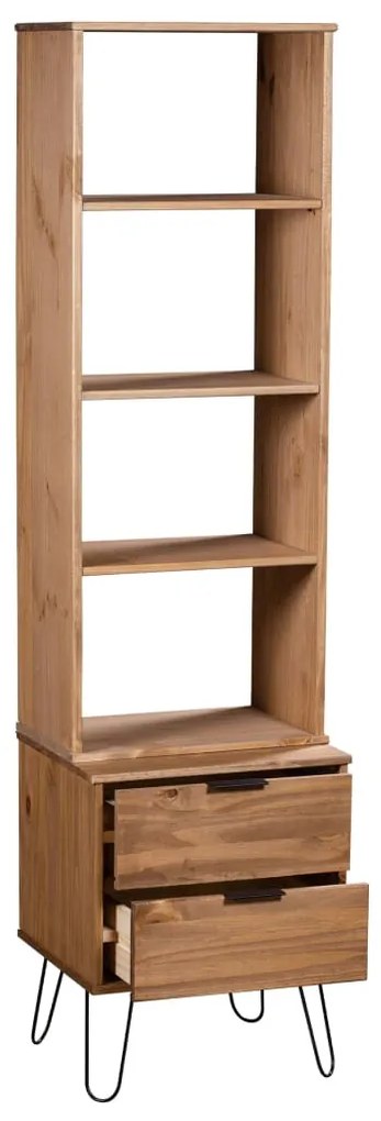 321140 vidaXL Bibliotecă New York, lemn deschis, lemn masiv de pin