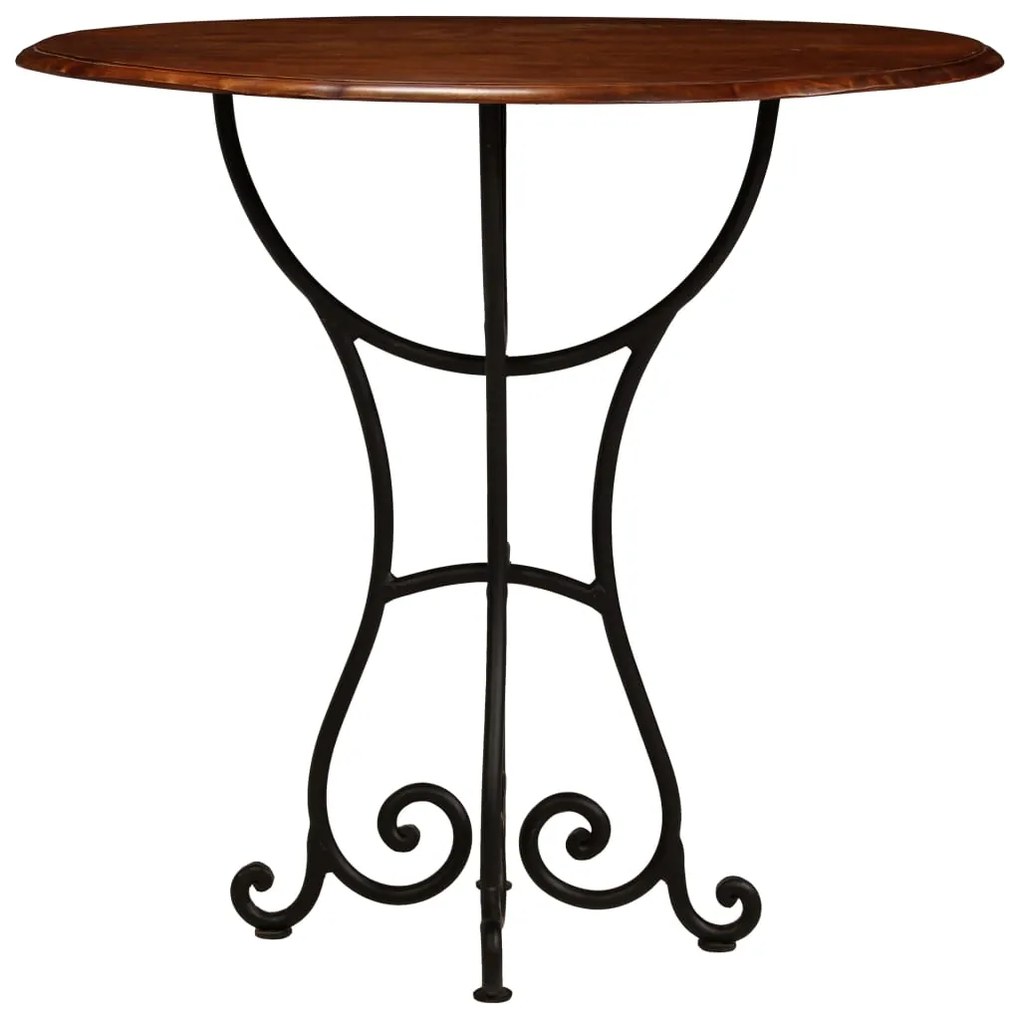 245641 vidaXL Masă bucătărie, lemn masiv acacia cu finisaj tip miere, 80x76cm